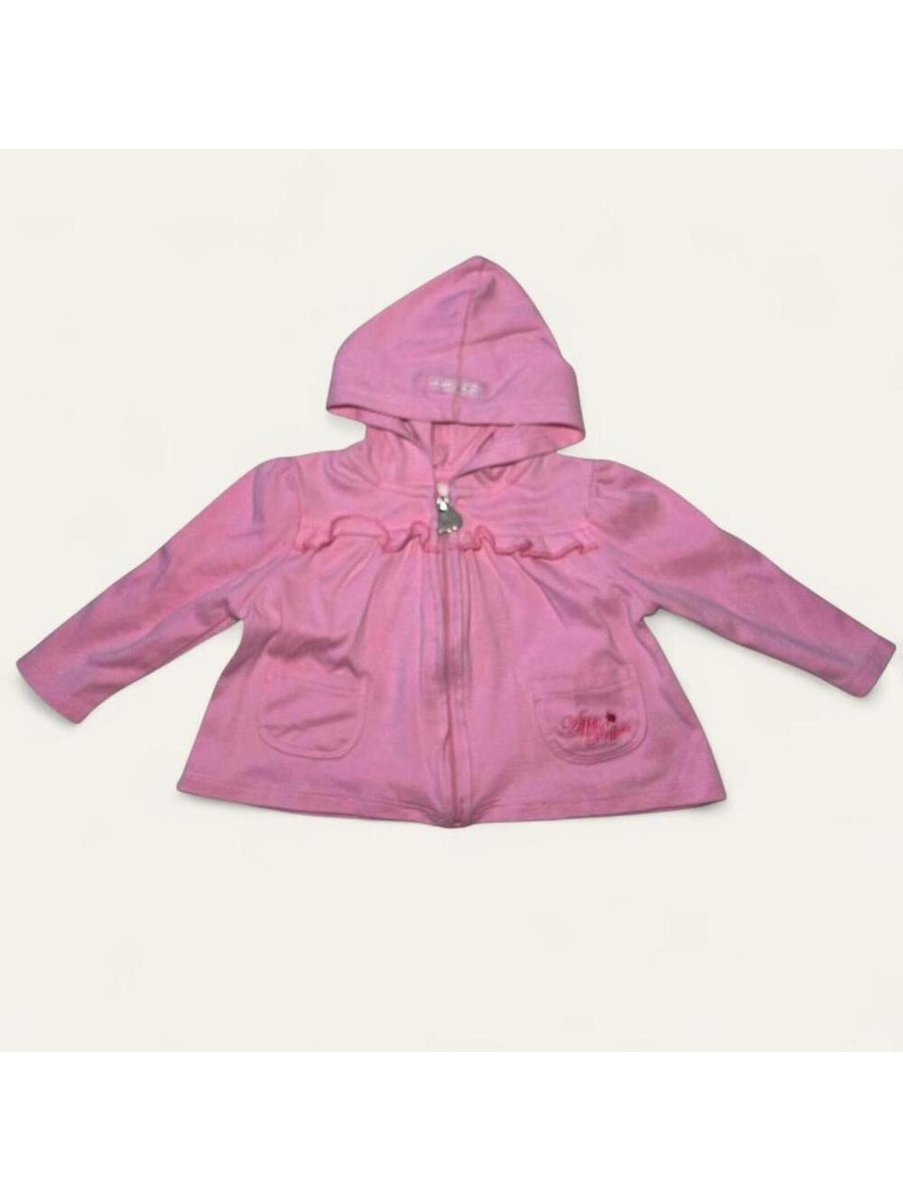 Pink Apple Bottoms Y2K Zip Up Sweater Baby 3-6 Months